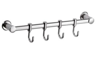 Планка с крючками для полотенец Haiba HB205-4 хром